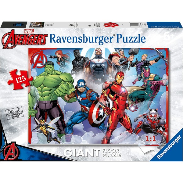 Ravensburger Movie, Avengers, 125 Pezzi Giant, Puzzle per Bambini, Età  Consigliata 6+, Multicolore, 05643 9