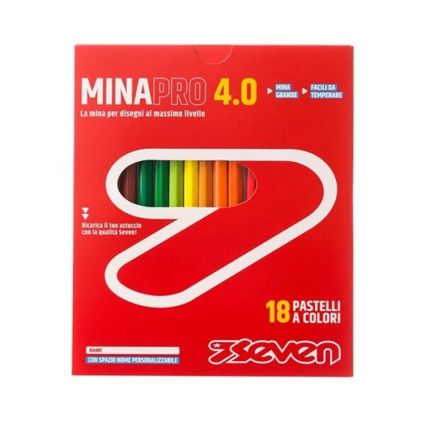 Pastelli Seven Mina Pro 4.0 18 Colori 900102364-000