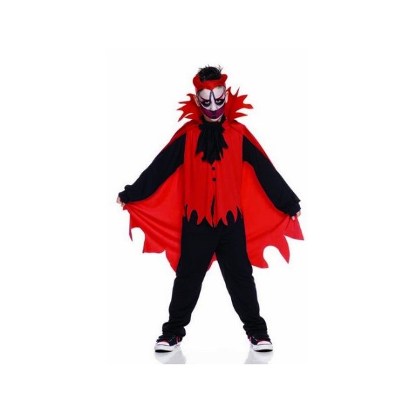 Costume Devil Horror Halloween Diavolo Cattivo bambino bimbo dalla 5 alla  11 anni