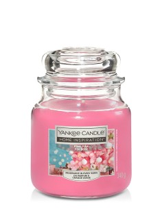 Yankee Candle Sugared strawberries Pink Pine Pino rosa : - Candela giara  grande 538g